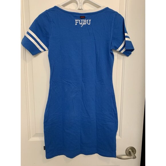 Fubu Blue T-shirt Dress Large - Picture 2 of 10